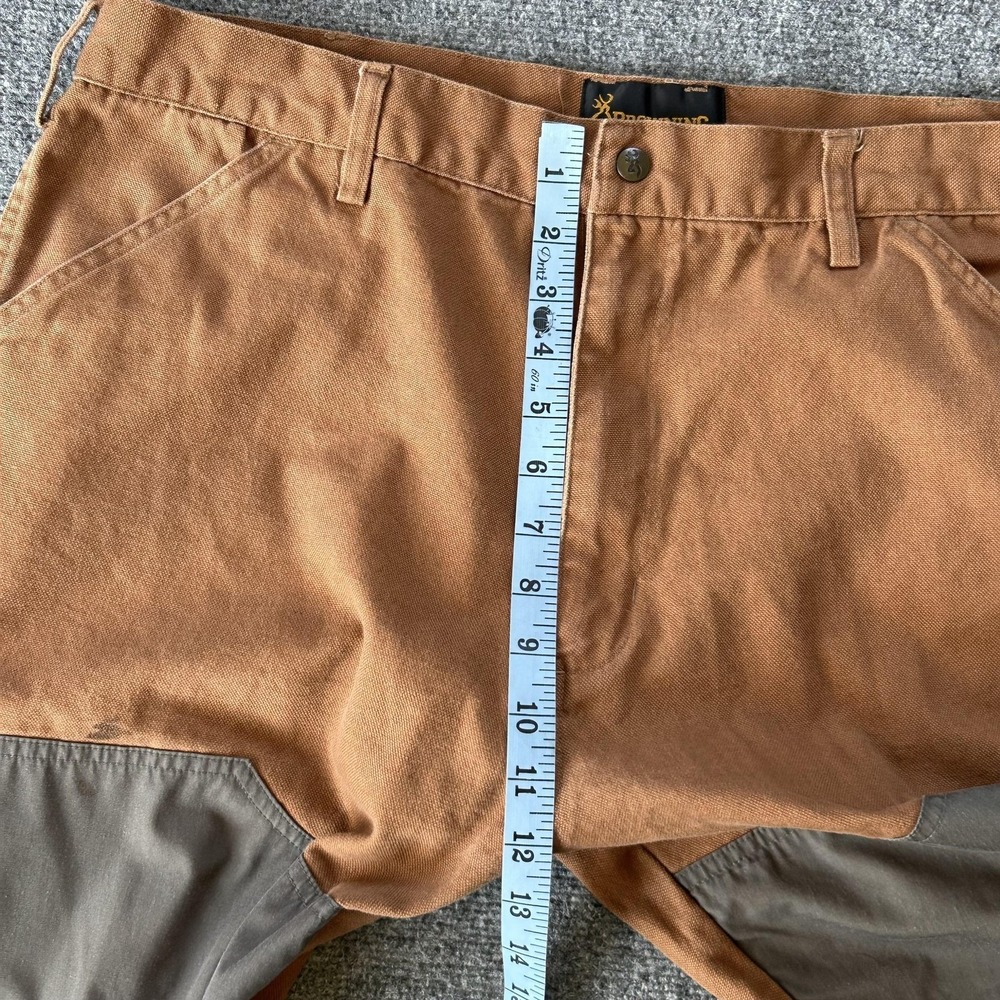 Browning Pants Mens 40x32 Brown‎ Canvas Brush Upland Hunting Pheasants Forever - Picture 8 of 11